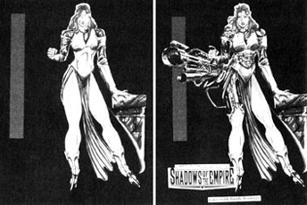 Guri Konzept-Entwürfe (The Secrets of Shadows of the Empire Buch)