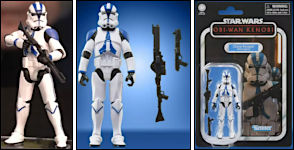 Clone Trooper (501st Legion) Figur und Verpackung