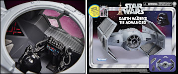 Darth Vader’s TIE Advanced Cockpit lose und Box verpackt